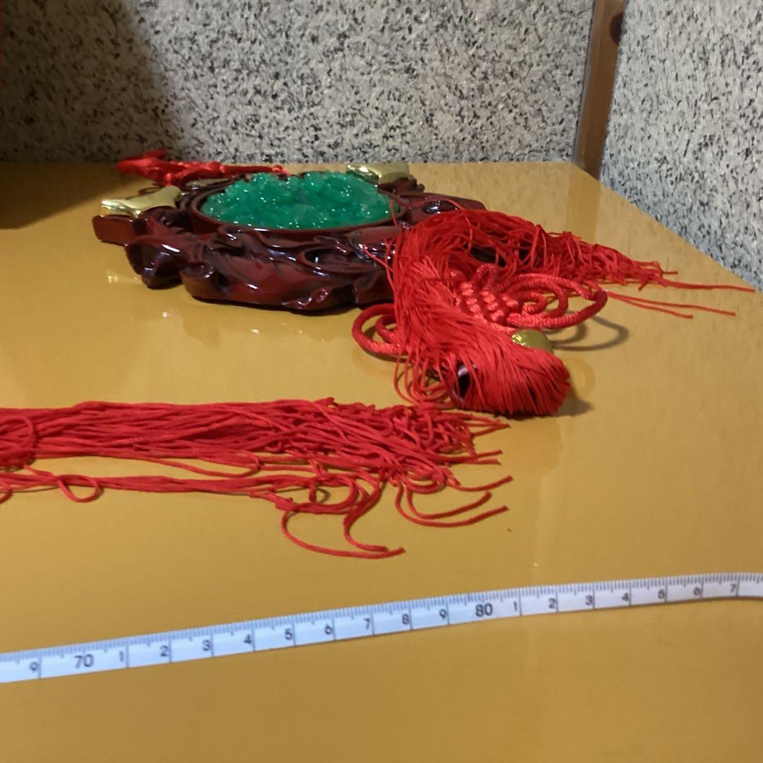 2494 「開運」中国吊るし飾り　約80cm