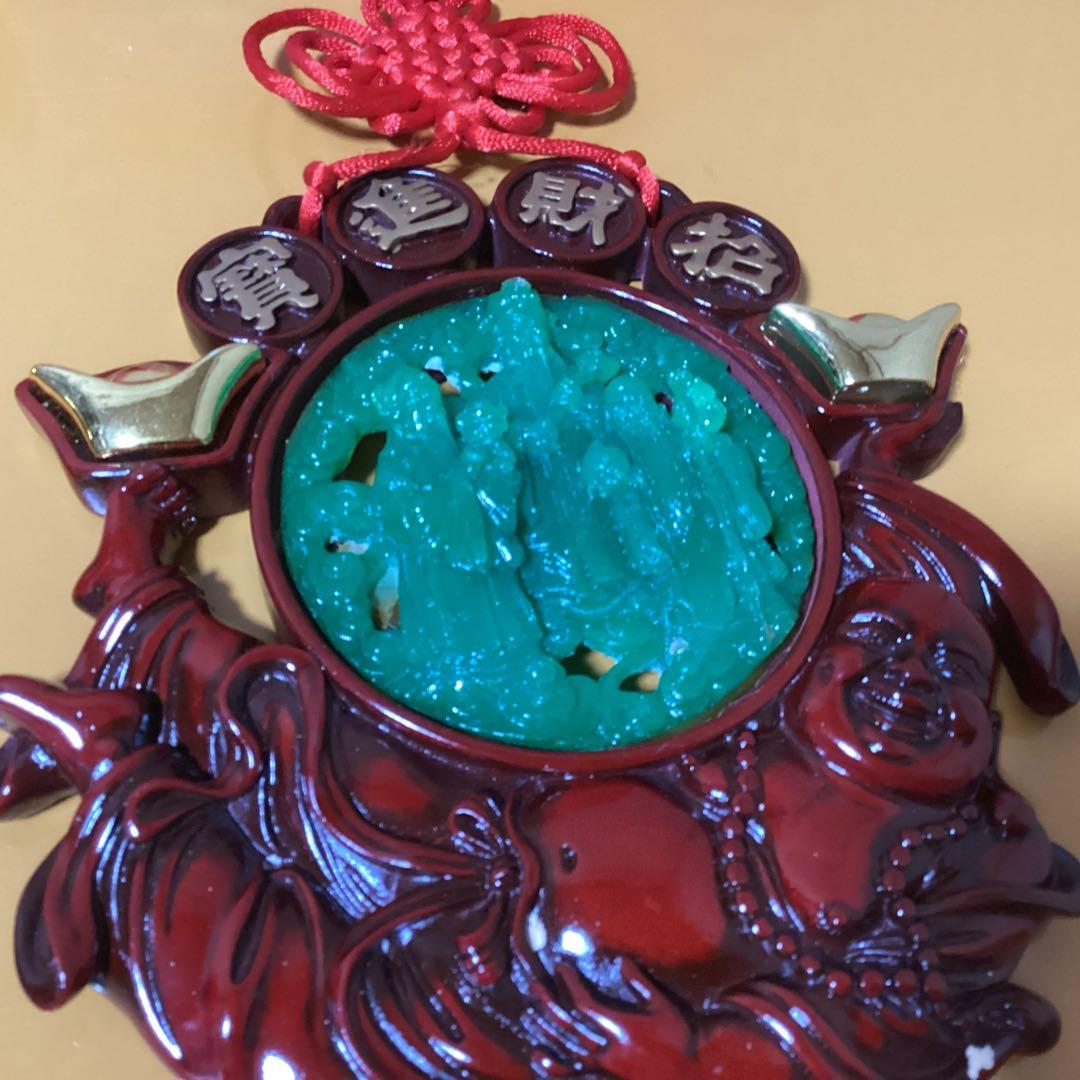 2494 「開運」中国吊るし飾り　約80cm