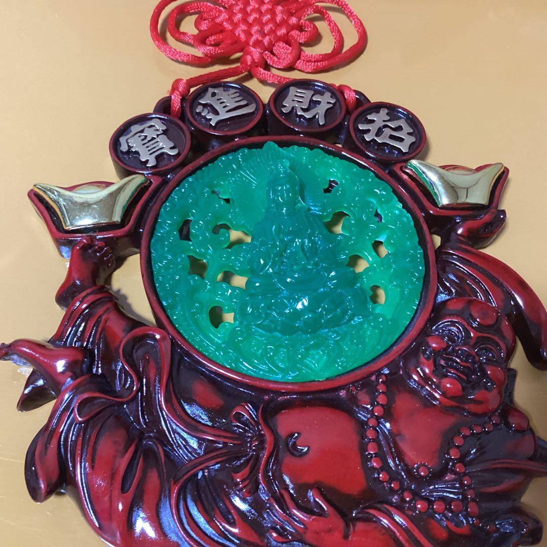 2494 「開運」中国吊るし飾り　約80cm