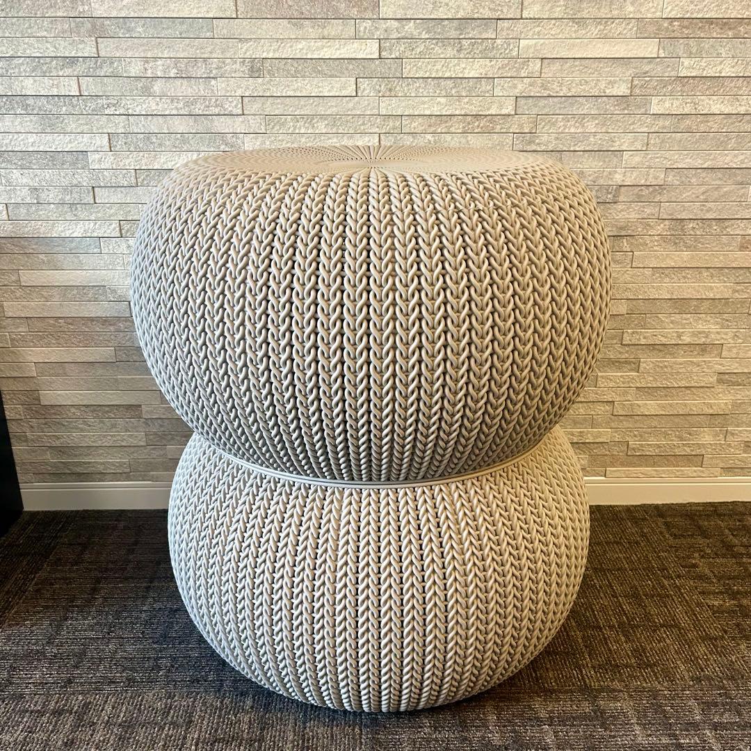 KETER ケター　ガーデンファニチャー ニット調　3点セット