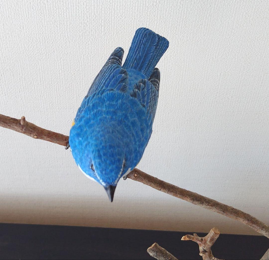 バードカービング”ルリビタキ(瑠璃鶲） S.No.:B1011