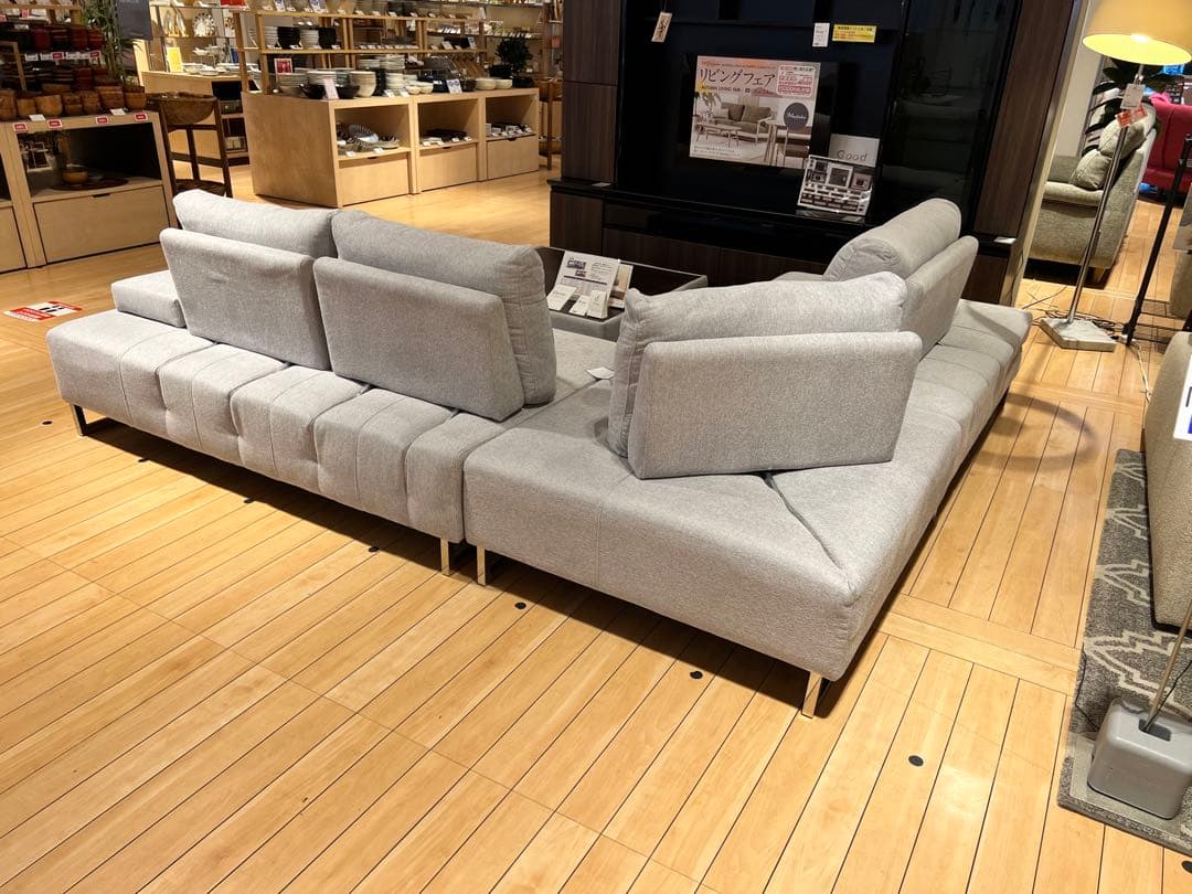 LAR275-17 LGY ライトグレー ソファ