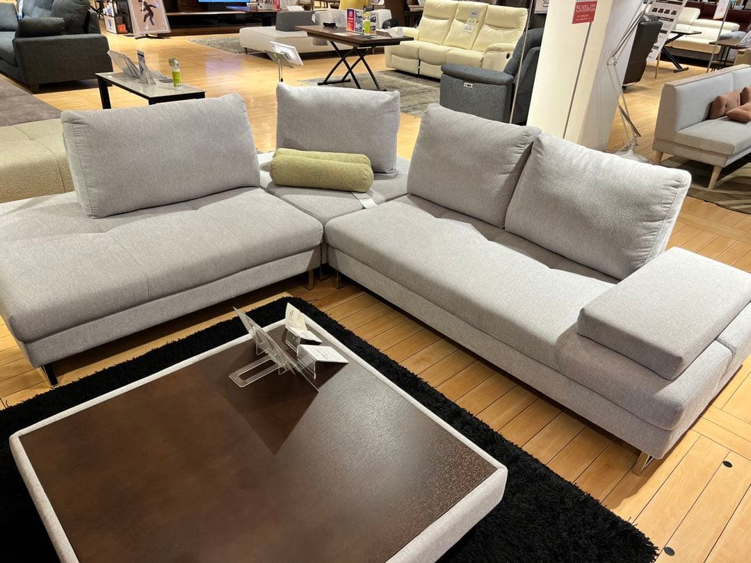 LAR275-17 LGY ライトグレー ソファ