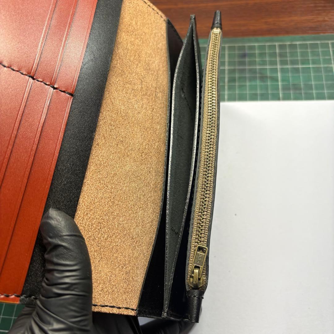 ハンドメイドレザーロングウォレット