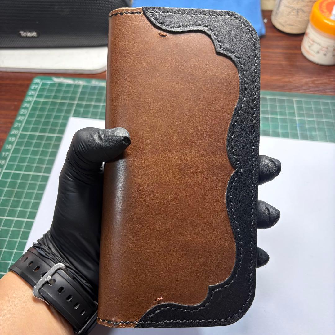 ハンドメイドレザーロングウォレット