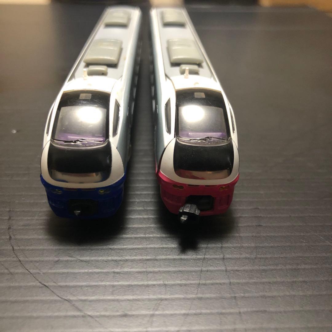 ジャンク］鉄道模型 食玩 バンダイ スタートレイン E653系 赤青 2両
