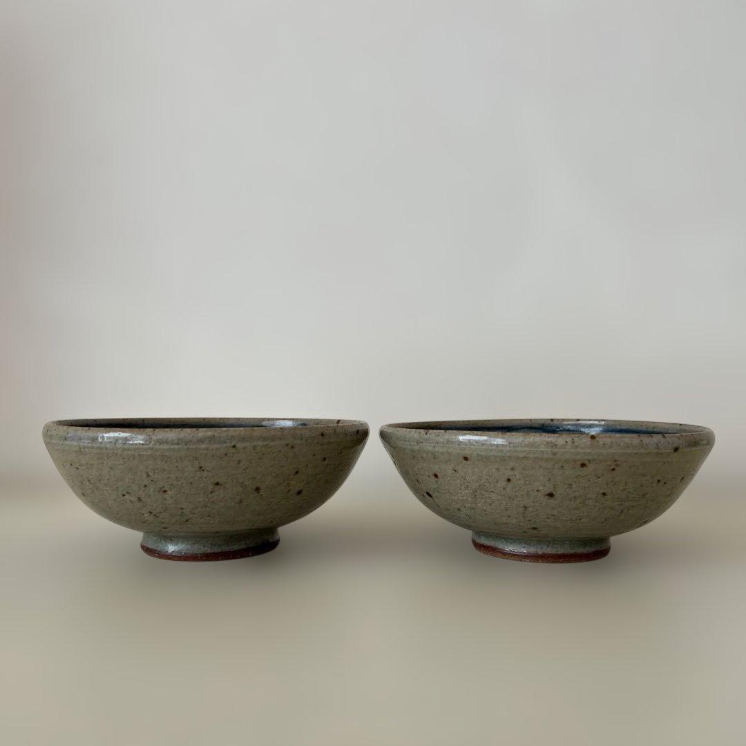 イムサエム　鉢　五寸　２個セット　刻文　象文様