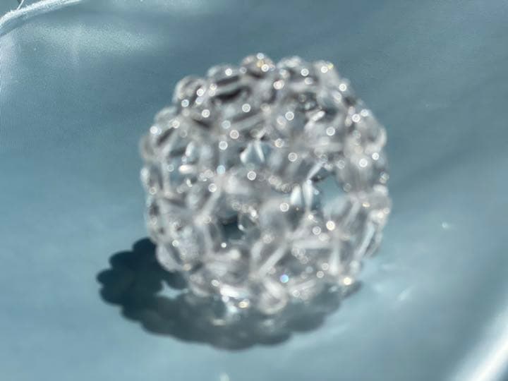神聖幾何学フラーレン（クリスタルクォーツAAA 10mm ） プチ誕生日鑑定付き