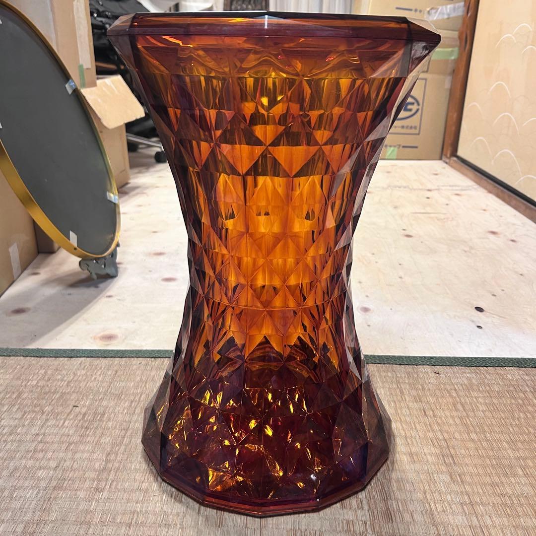 Kartell STONE スツール アンバー Marcel Wanders