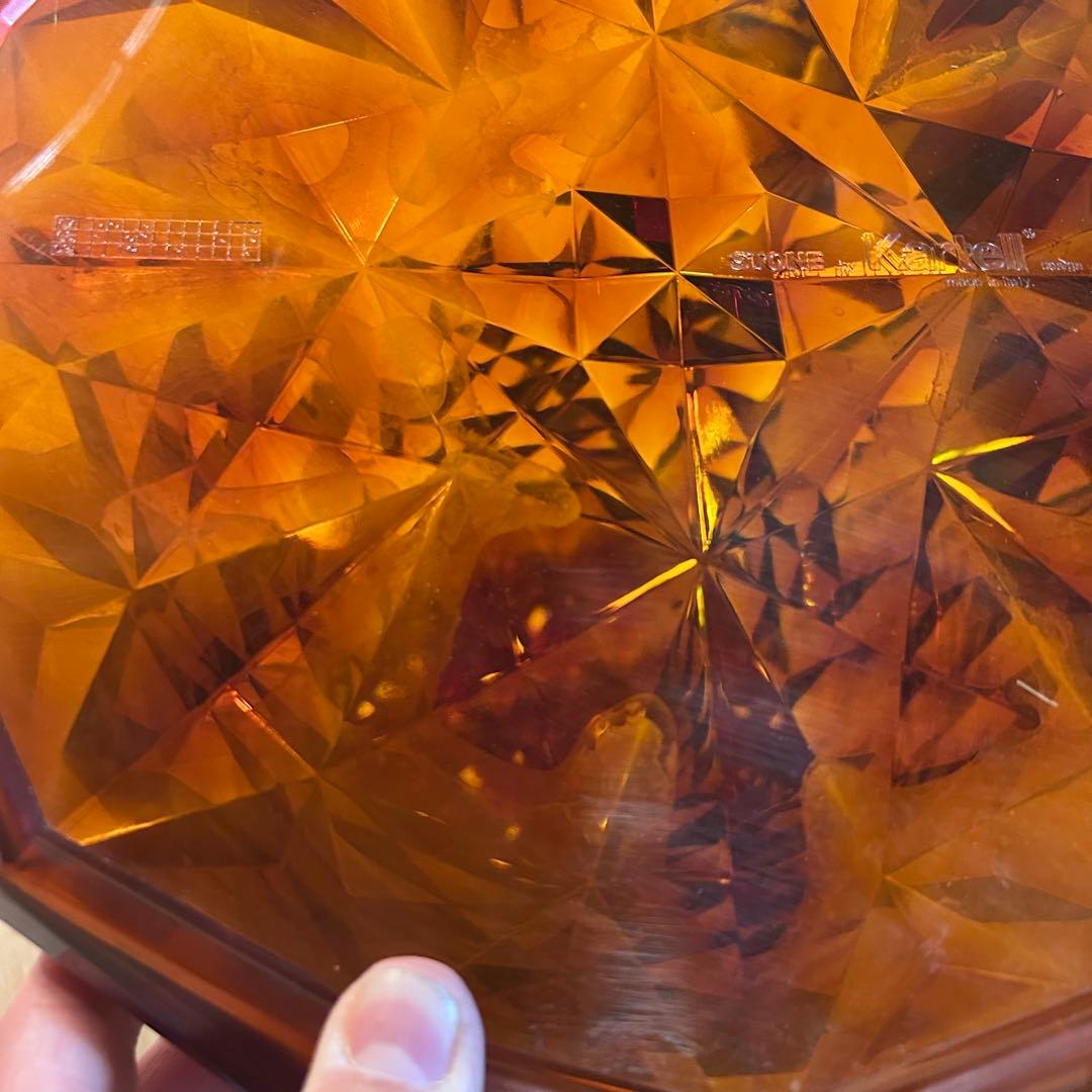 Kartell STONE スツール アンバー Marcel Wanders