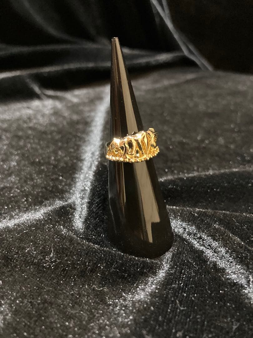 ④王冠RING小 真鍮