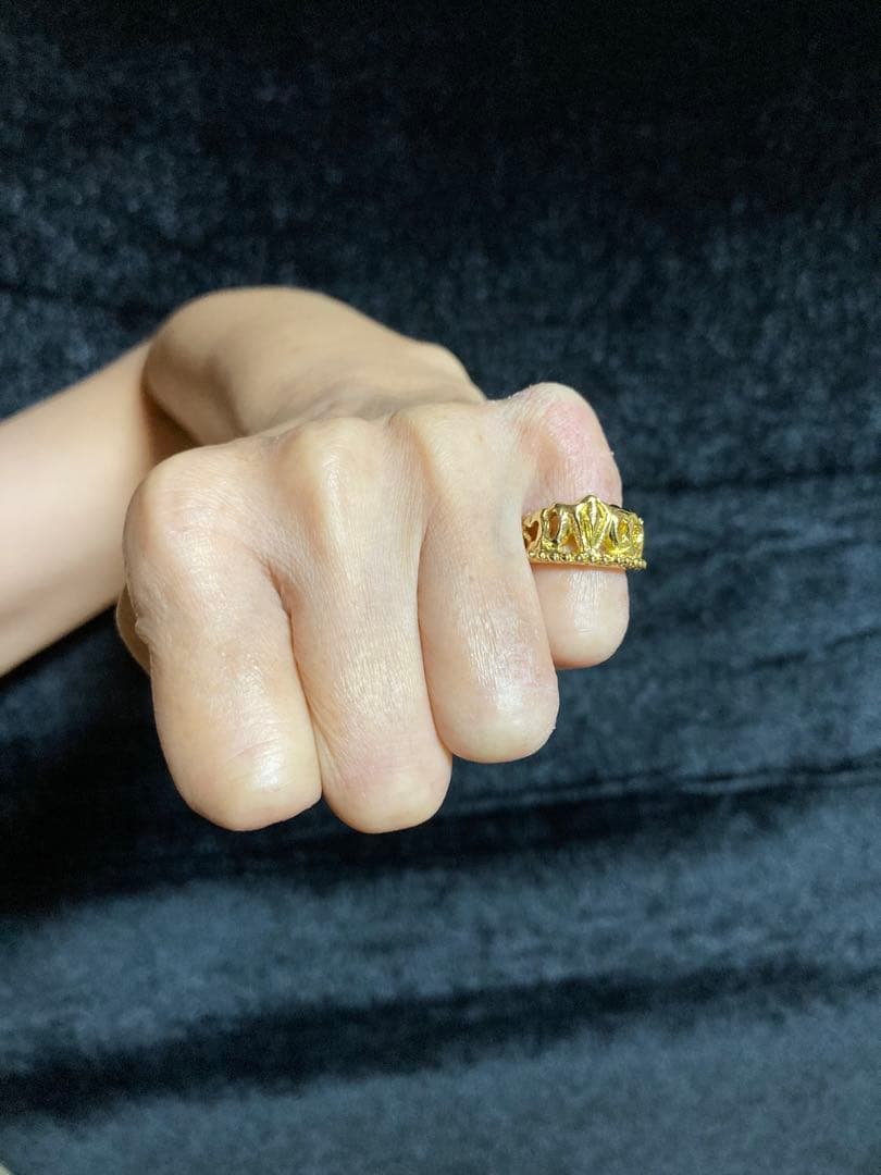 ④王冠RING小 真鍮