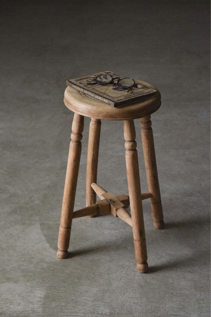 アンティーク　木製スツール