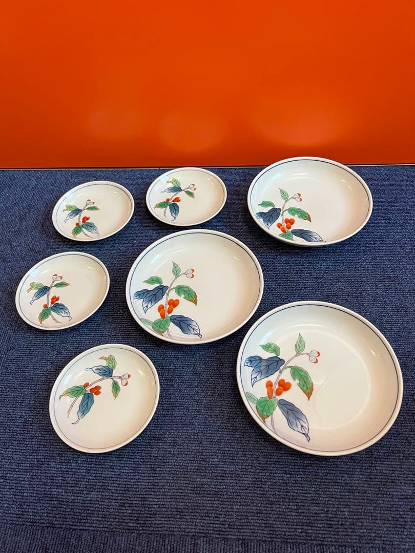 1157  有田焼　其泉   果実絵　大皿3 中皿3 小皿4 鉢5 未使用