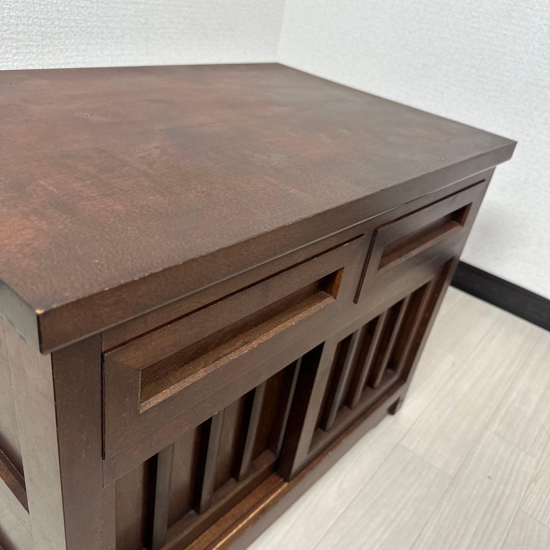 希少品 松本民芸家具 立体的なデザイン 水目桜 小箪笥 ミニチェスト※i4※