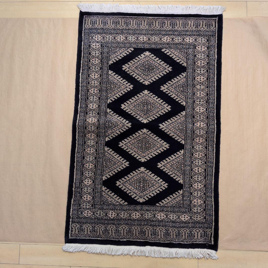 77x122cmパキスタン手織りマット(319)ギャッベ・ペルシャ・じゅうたん