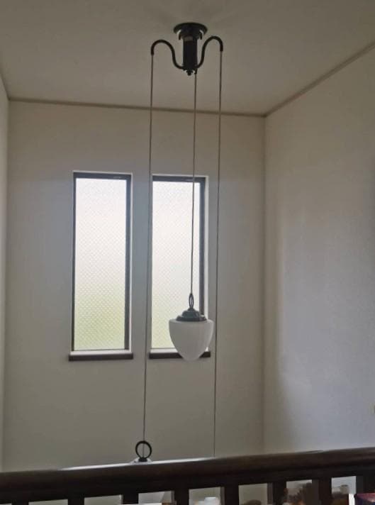 yamada 天井照明 吹き抜け 吊り下げ 3灯 ペンダントライト 照明 ガラス