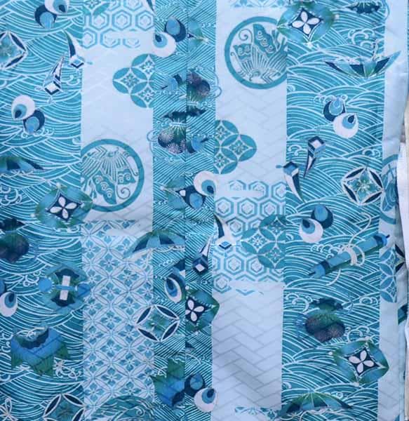 七五三 五歳 男児 羽織 袴フルセット おりびと 青系 紋袴 NO35847