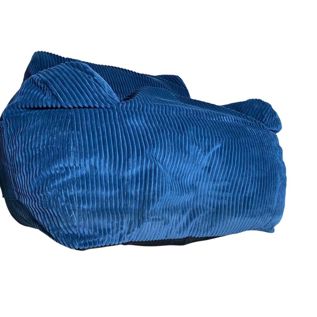 【美品】LOOSY HUGME 1人掛けビーズソファ ネイビー