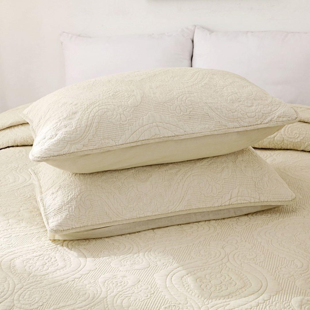 キルトベッドカバー3点セット綿マルチカバー キルティング 283A