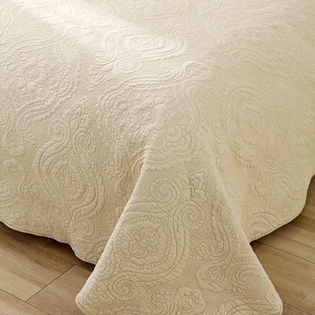 キルトベッドカバー3点セット綿マルチカバー キルティング 283A