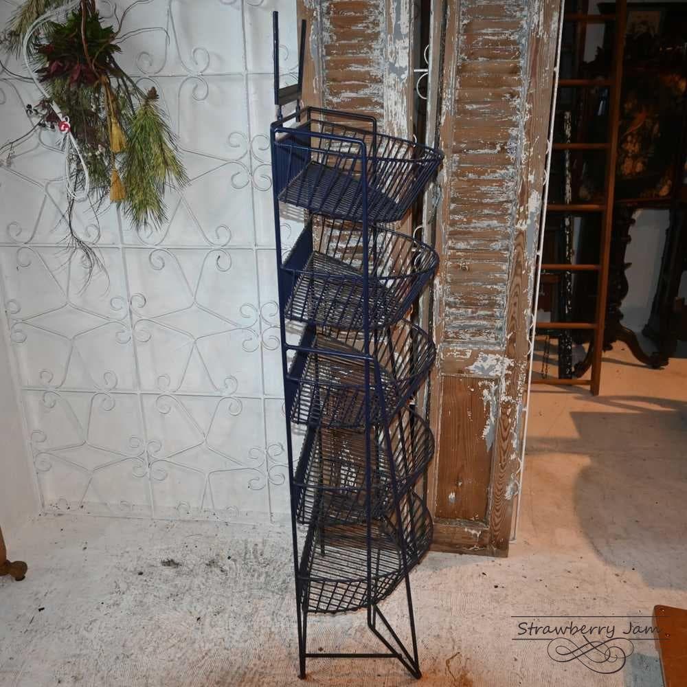 L3710-30-1 ヴィンテージ ベジタブルラック 収納 ワイヤーバスケット