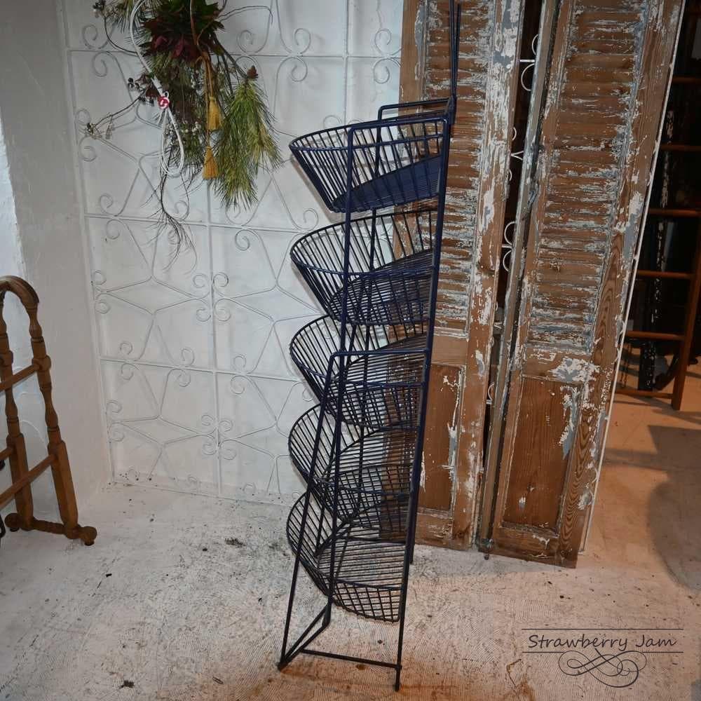 L3710-30-1 ヴィンテージ ベジタブルラック 収納 ワイヤーバスケット