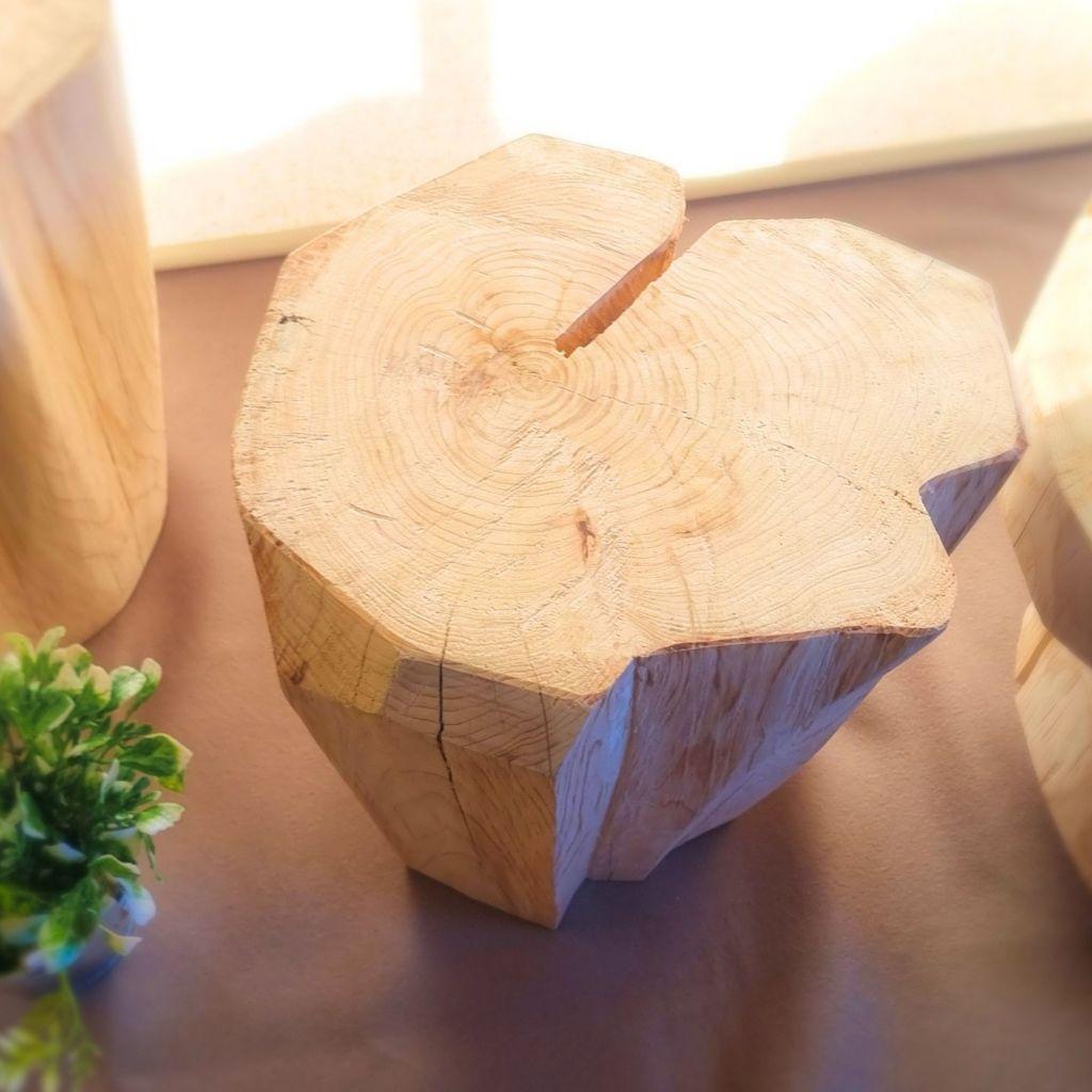 天然アロマ ひのきの切株テーブル 末広がり