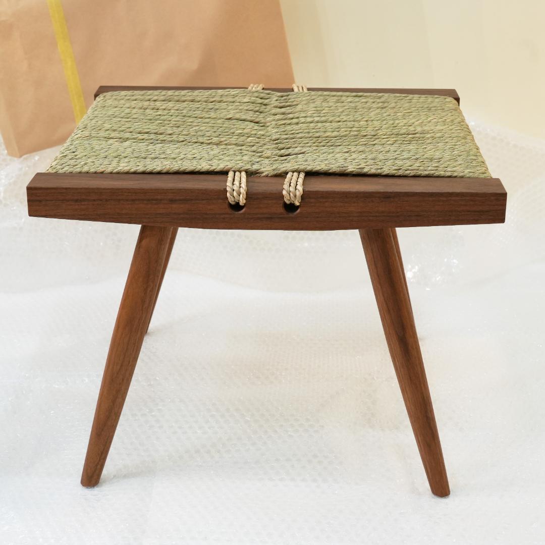 【新品未使用】ジョージ・ナカシマ グラスシートスツール 33cm