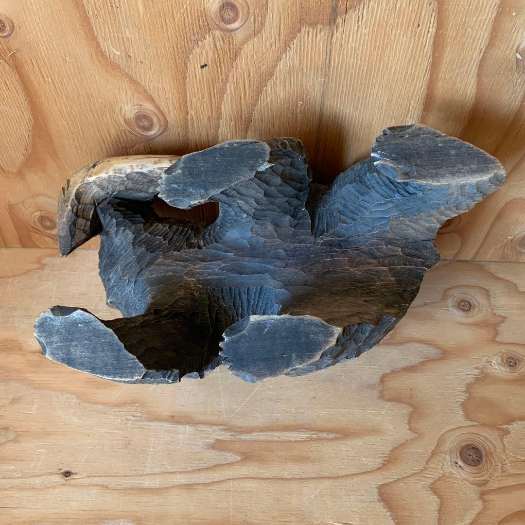 木彫り熊　木彫りの熊　シャケ熊　熊　木彫　古道具