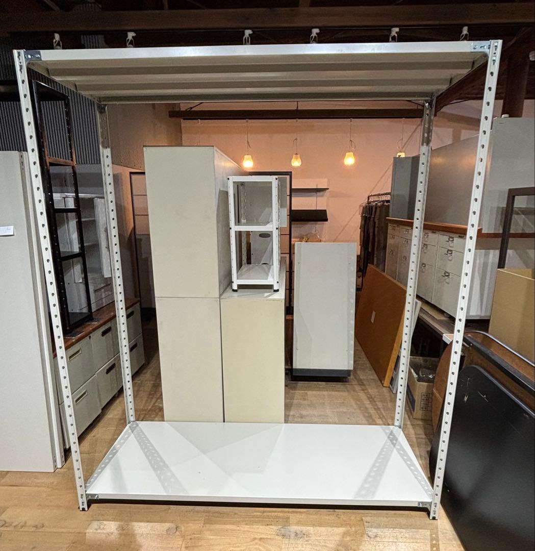 引取限定 3段 スチールラック 幅 180cm 高さ 200cm 位