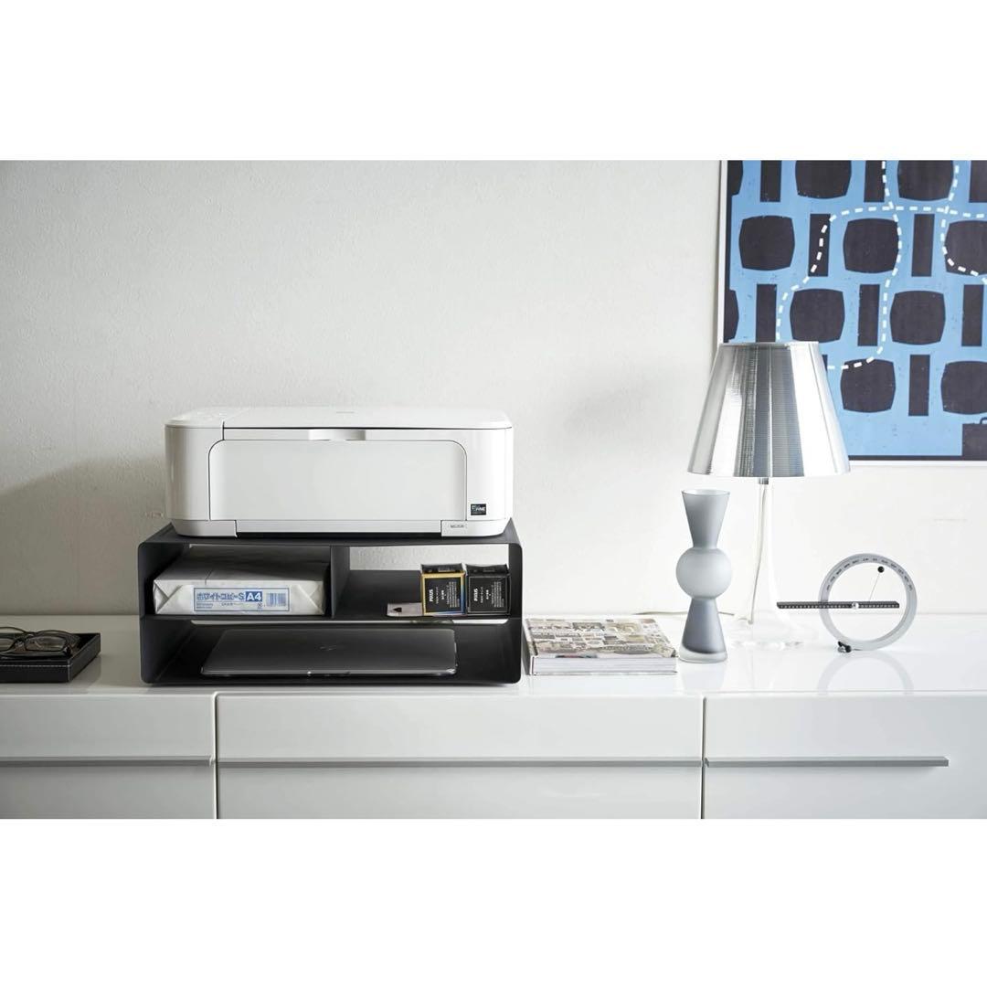 [新品未使用] 山崎実業(Yamazaki) tower プリンター収納ラック