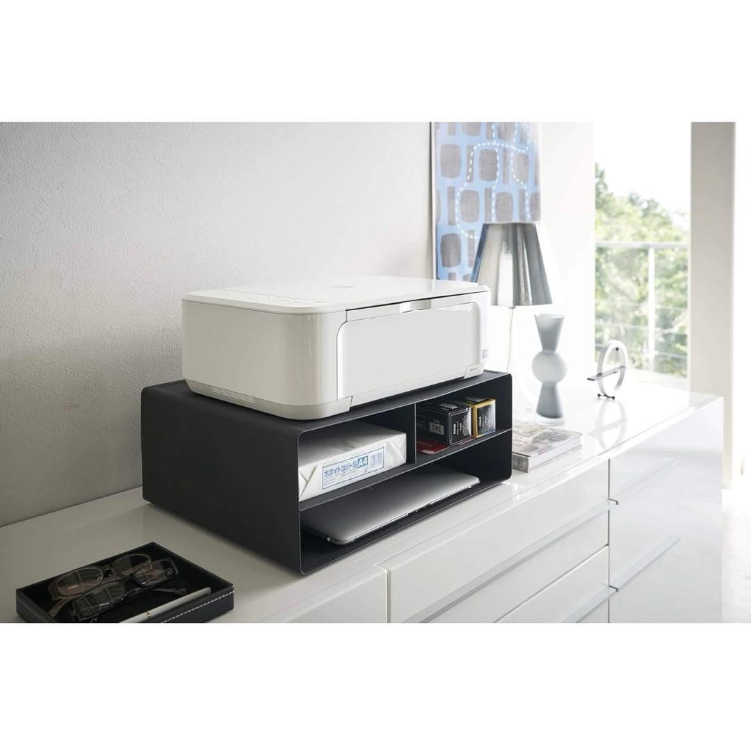 [新品未使用] 山崎実業(Yamazaki) tower プリンター収納ラック