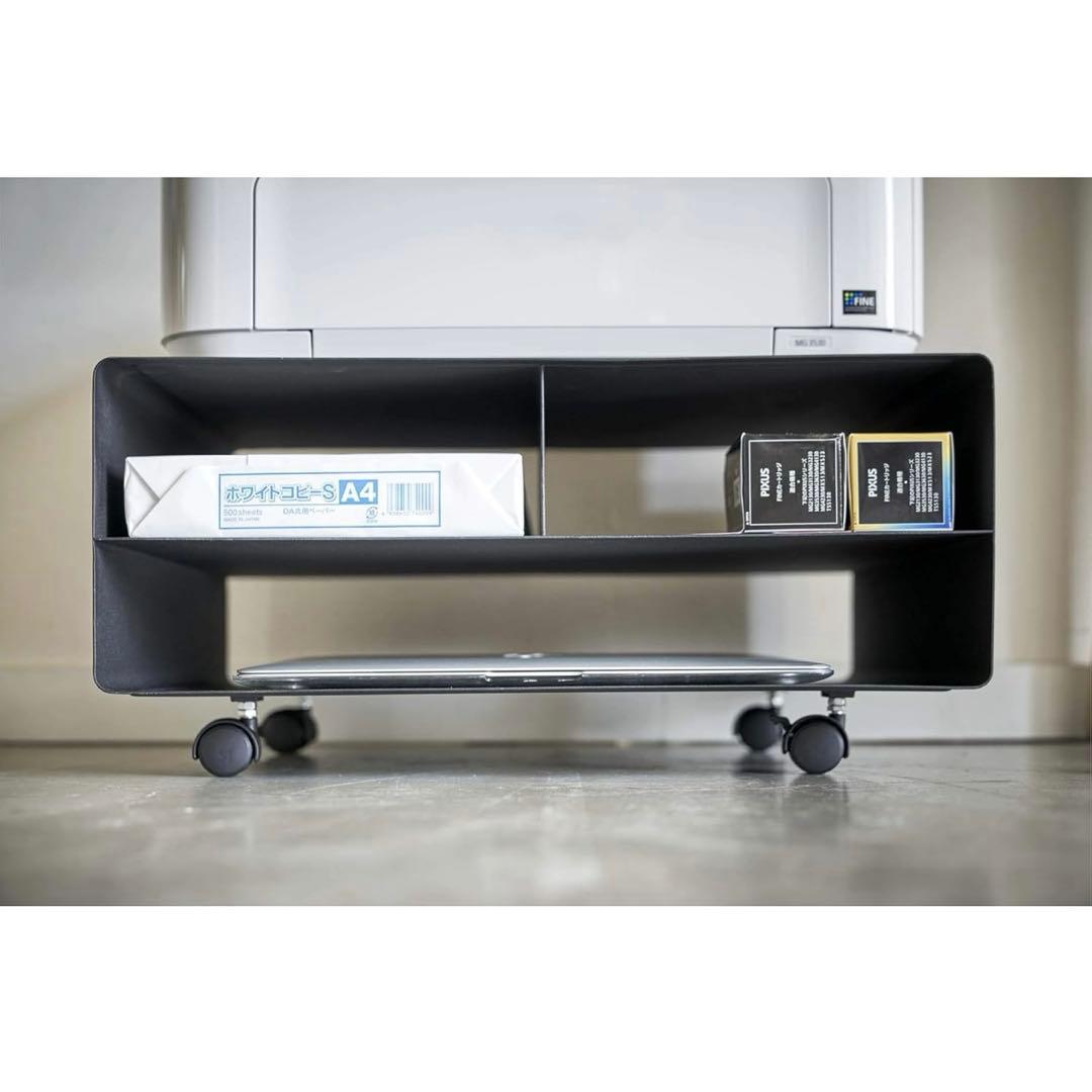 [新品未使用] 山崎実業(Yamazaki) tower プリンター収納ラック