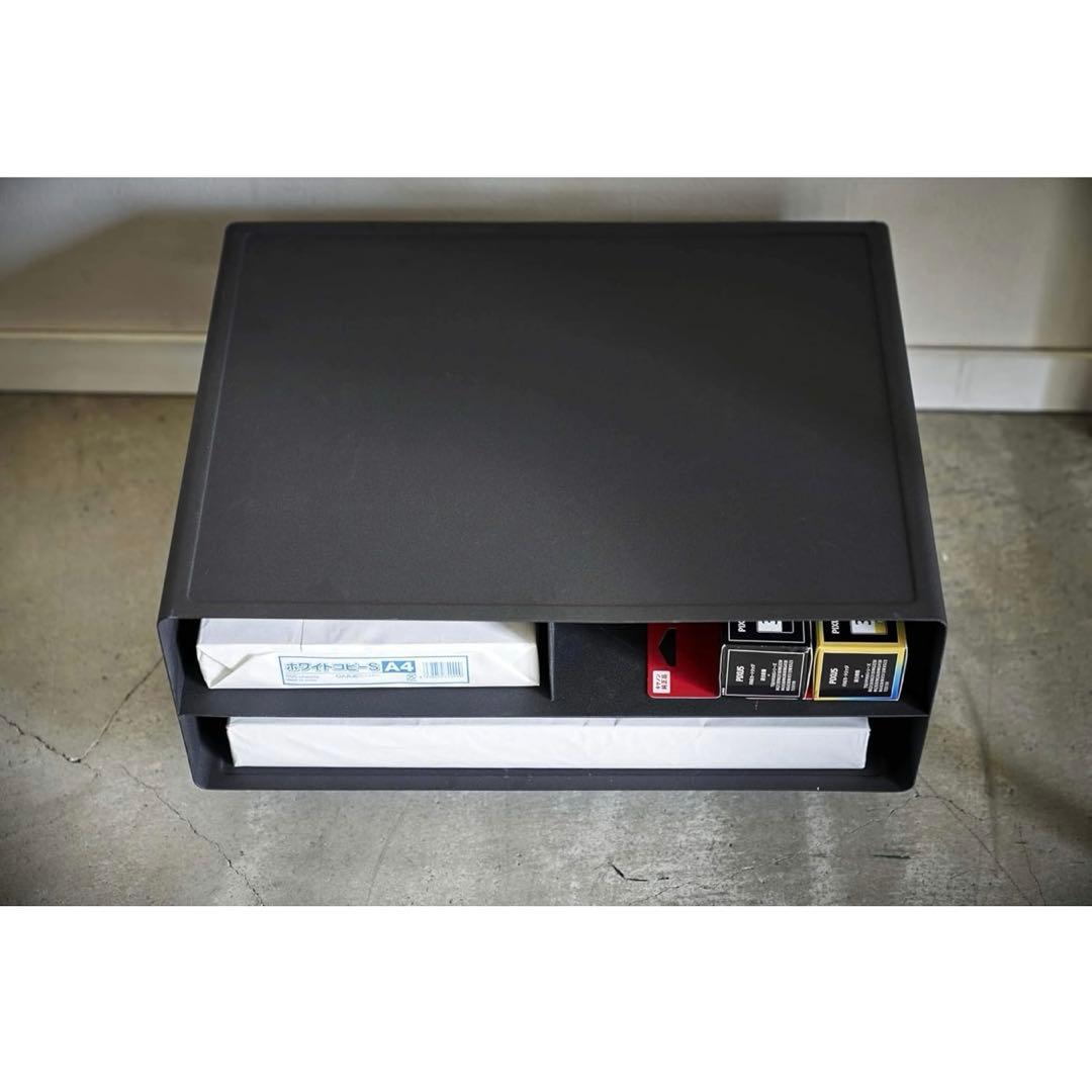 [新品未使用] 山崎実業(Yamazaki) tower プリンター収納ラック