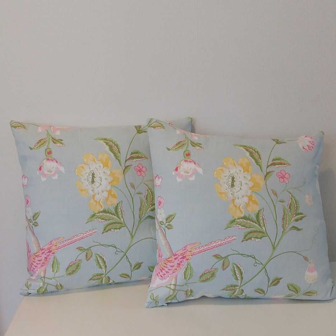 ③2枚ローラアシュレイサマーパレスダックエッグクッションカバー