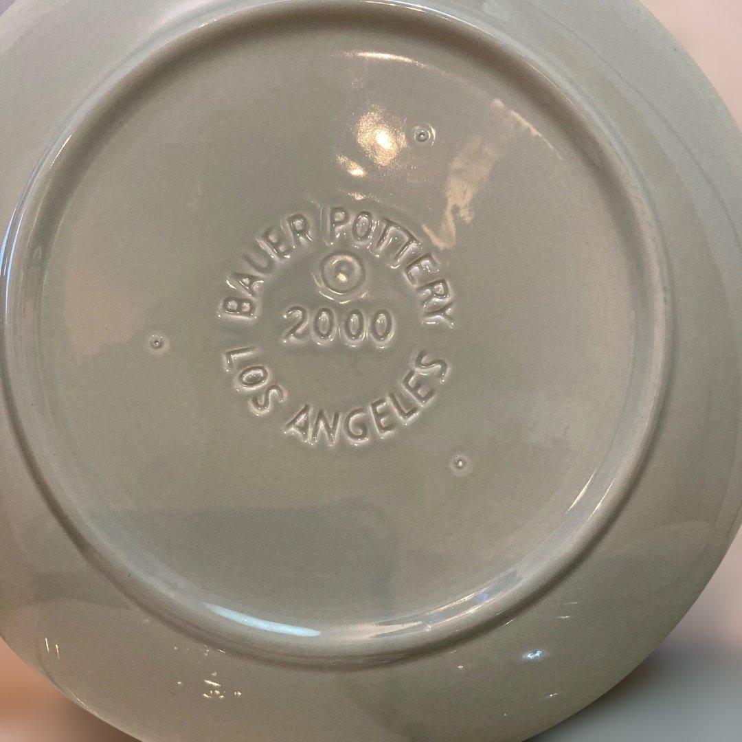 ★まとめ買いでお値引No.71★2色3枚セット★バウアーポッタリー プレート