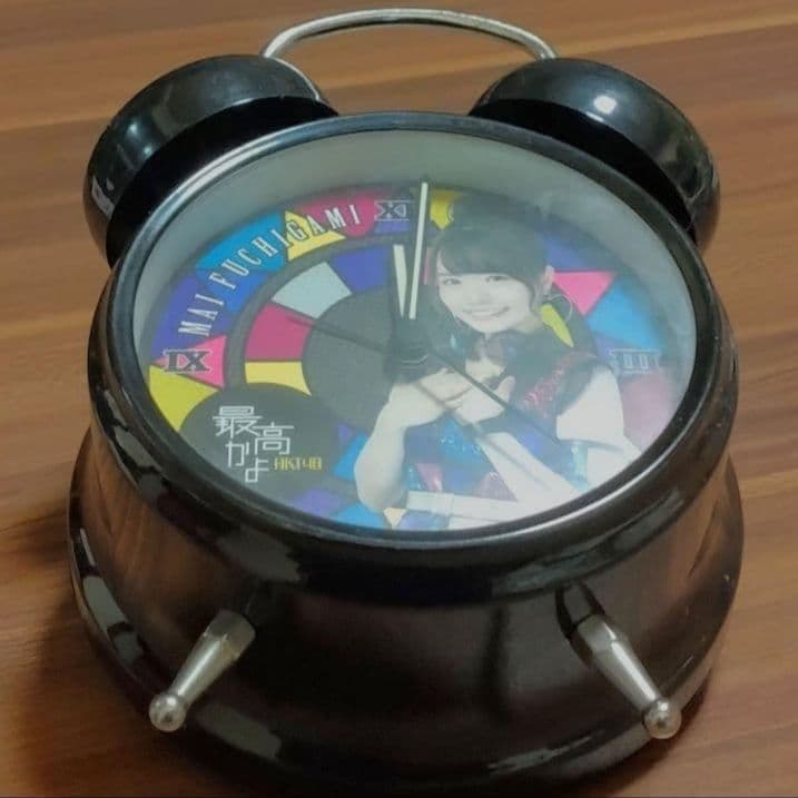 HKT48　渕上舞　目覚まし時計　ボイスクロック　置き時計　掛け時計