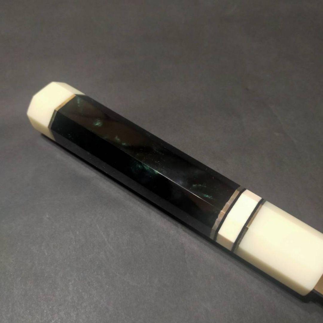 67層ダマスカスV金10号ステンレス牛刀240mm モダンビジュアル和染緑八角柄
