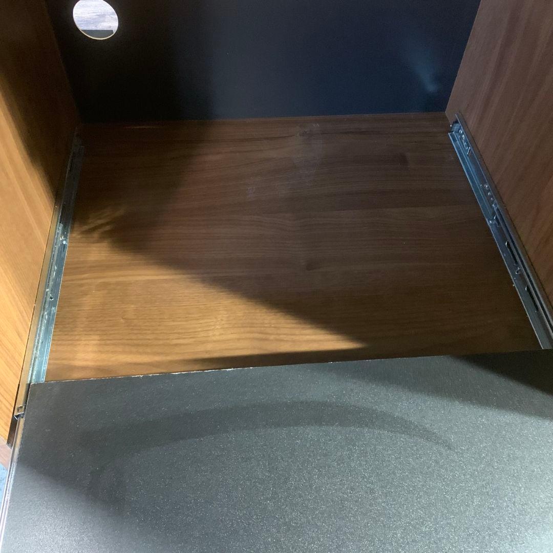 K757 古賀家具 OP フィルミア W122cm ガラス戸 食器棚