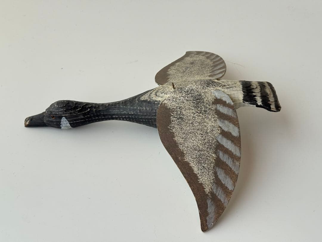 ヴィンテージ アメリカ 木製 鳥 モビール デコイ 水鳥