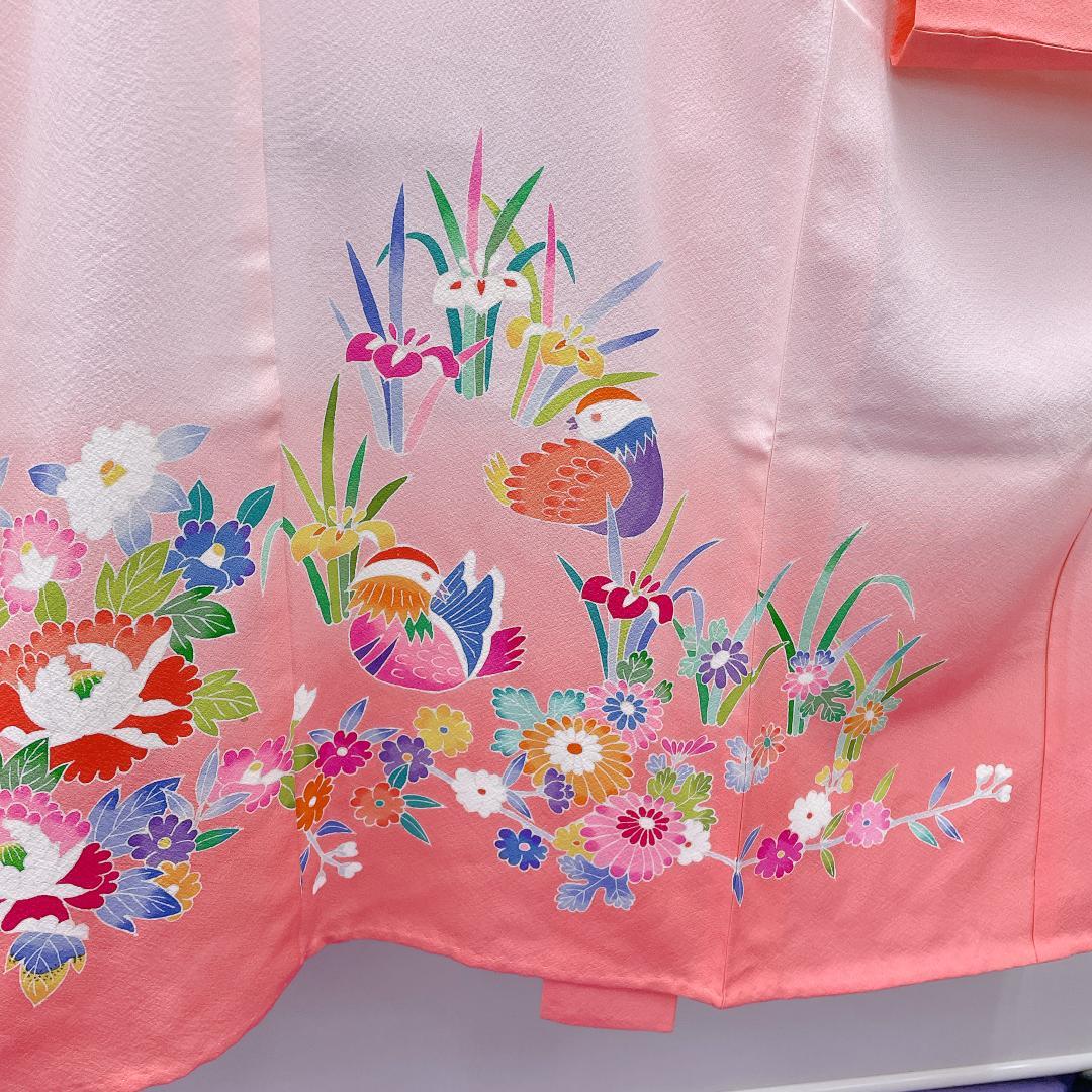 ★4036★ 子供着物 七五三 女の子 四つ身 襦袢付き