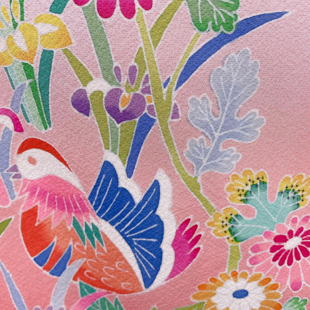 ★4036★ 子供着物 七五三 女の子 四つ身 襦袢付き