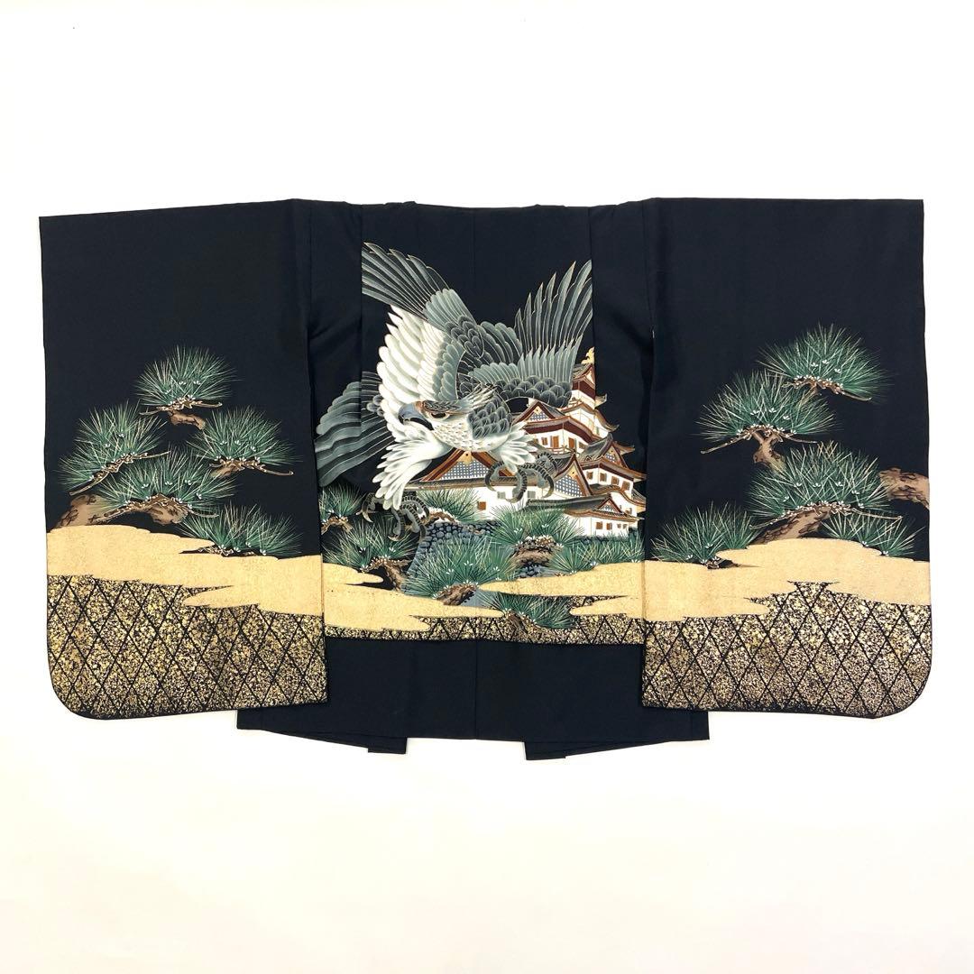 七五三 羽織セット 男の子 羽織 着物 長襦袢 半衿付き 5歳 No.143