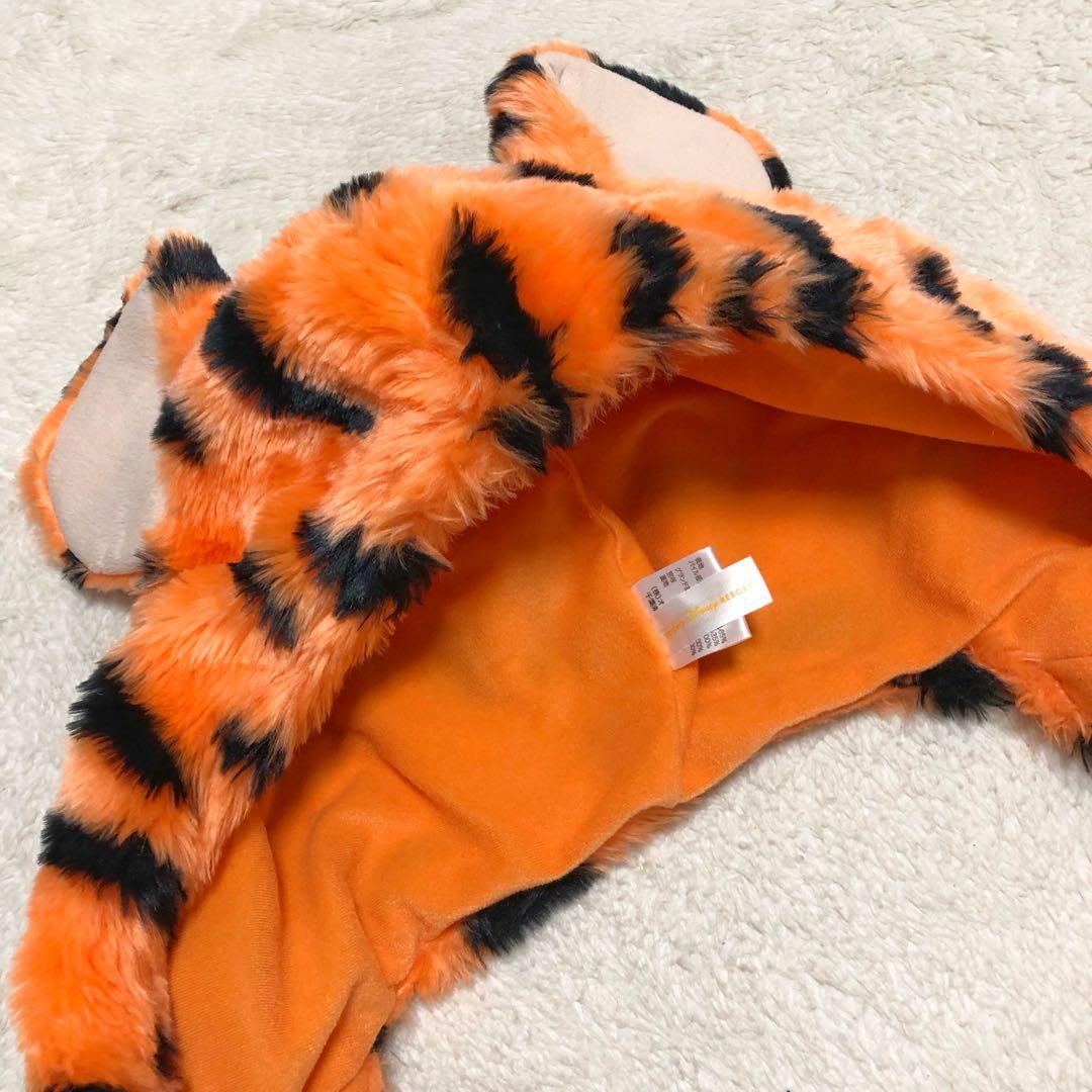 美品】ディズニー ティガー マフラーキャップ フード付きマフラー