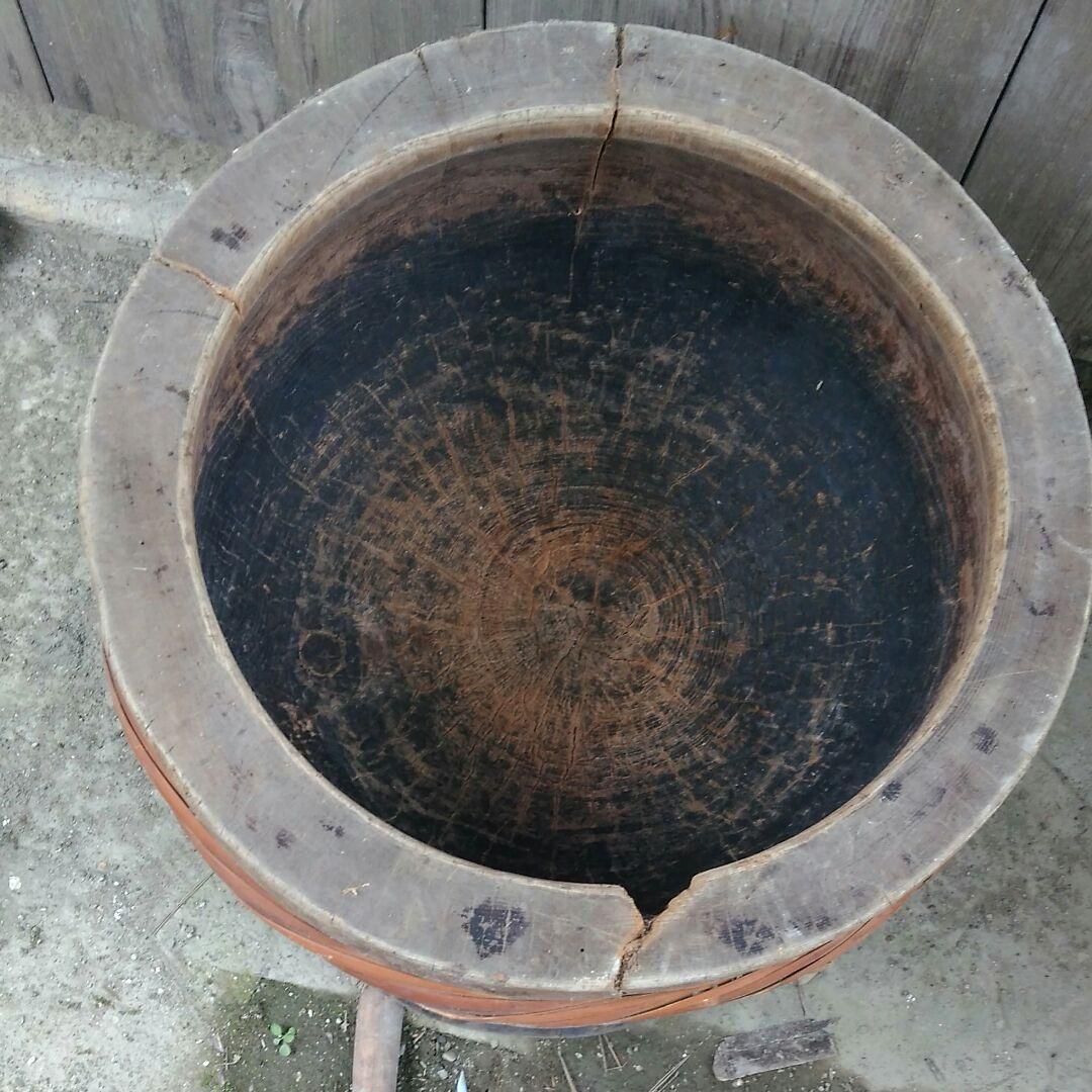 臼　餅つき　レトロ　50×50センチ