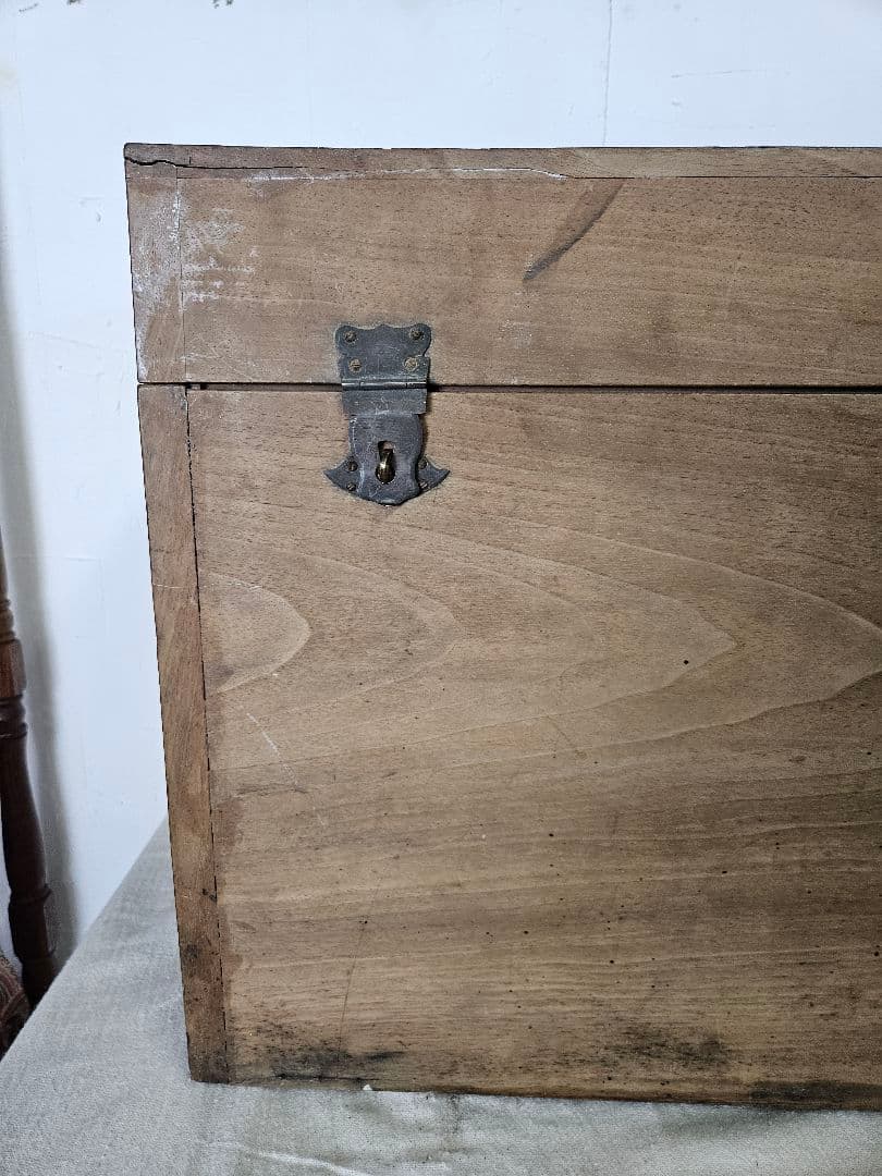 フランスアンティーク 陳列棚 古い木箱 棚板付き 木製 無垢材 飾り棚 小型