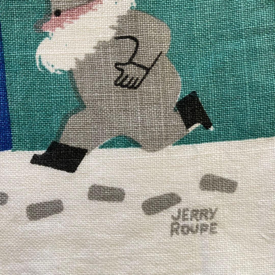 【美品】Jerry Roupe トムテの行進 北欧ビンテージ タペストリー