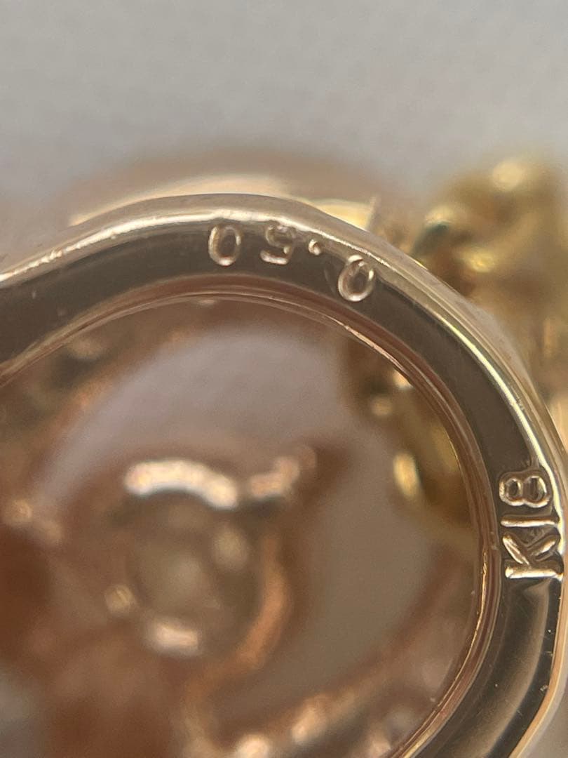 K18PG【0.5ct】ダイヤモンド クローバー モチーフ 四つ葉 ペンダント