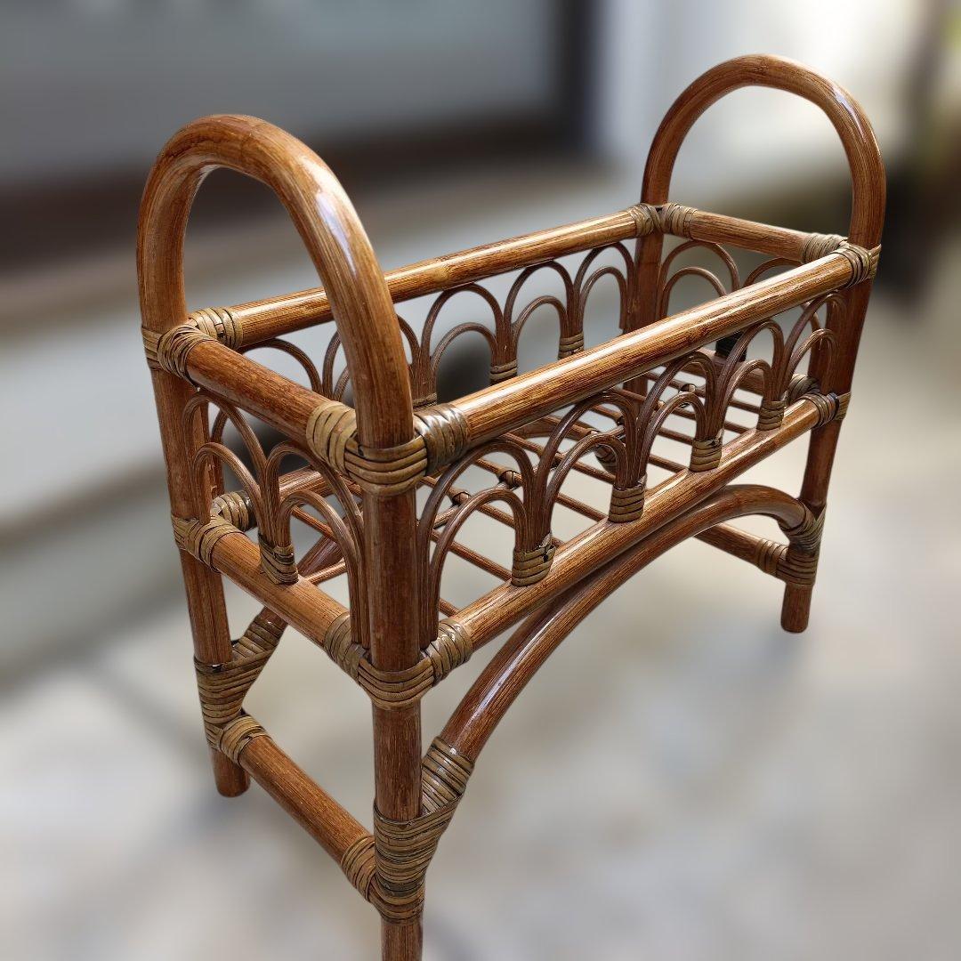 【ラタン】　棚　フリーラック　プランター　フラワーラック　飾り棚　ラタン家具